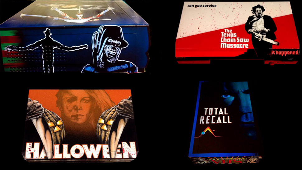 Custom VHS Player Art Honors Sci-Fi And Horror Classics