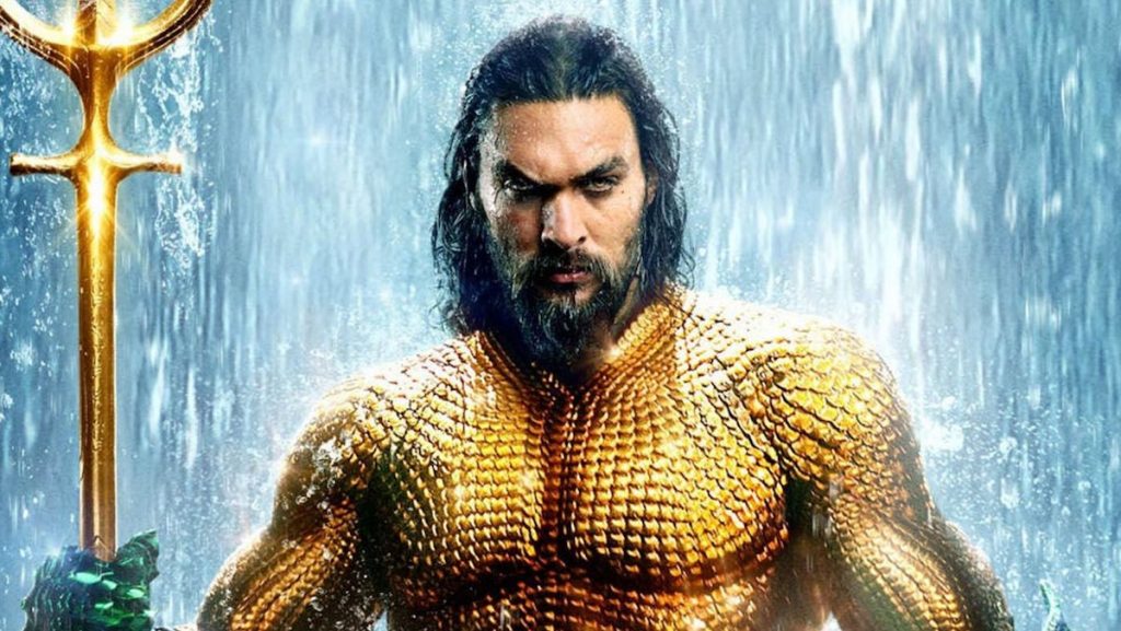 Jason Momoa as Arthur Curry, a.k.a. Aquaman. 