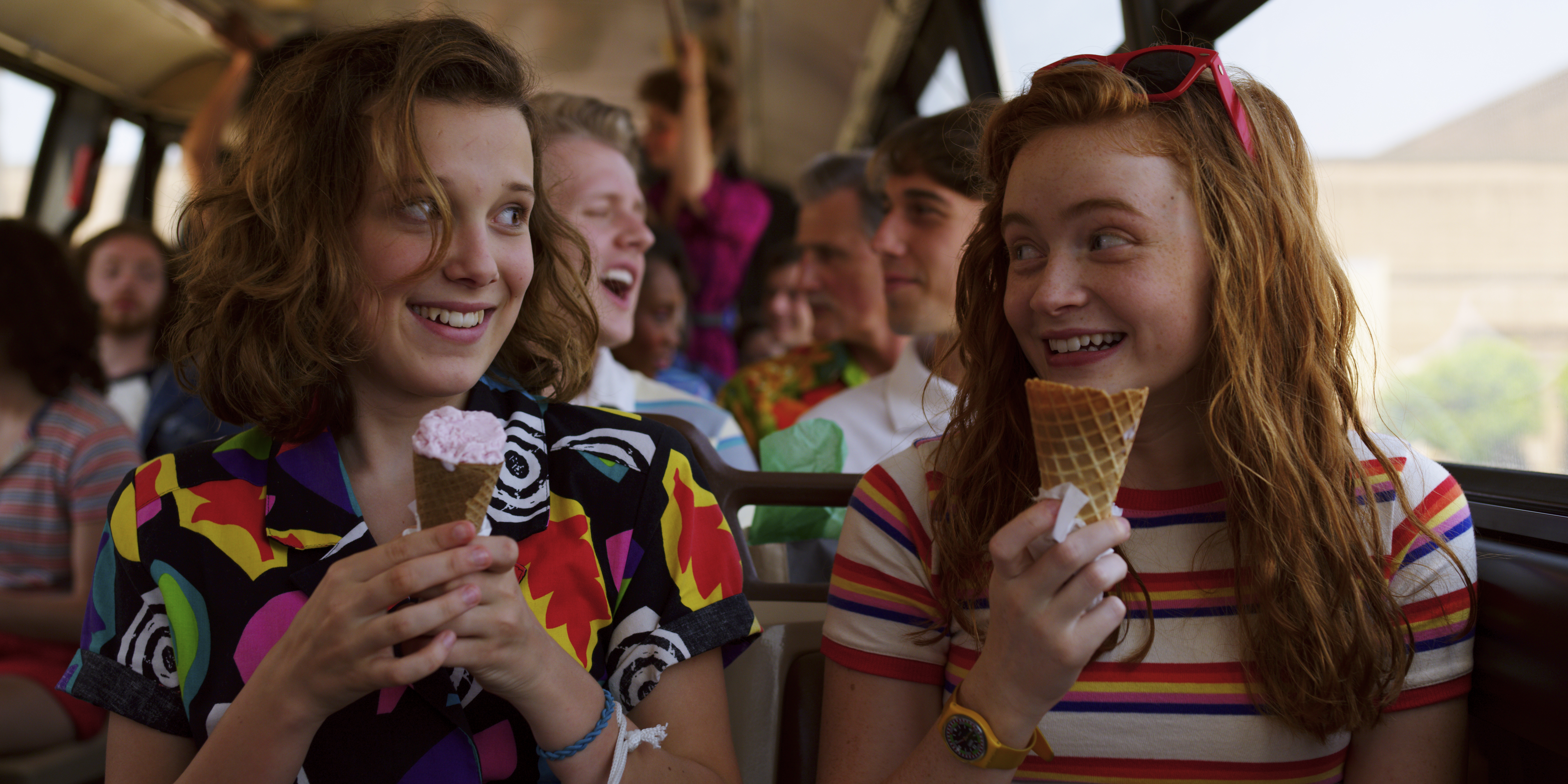 el and max smile with their ice cream