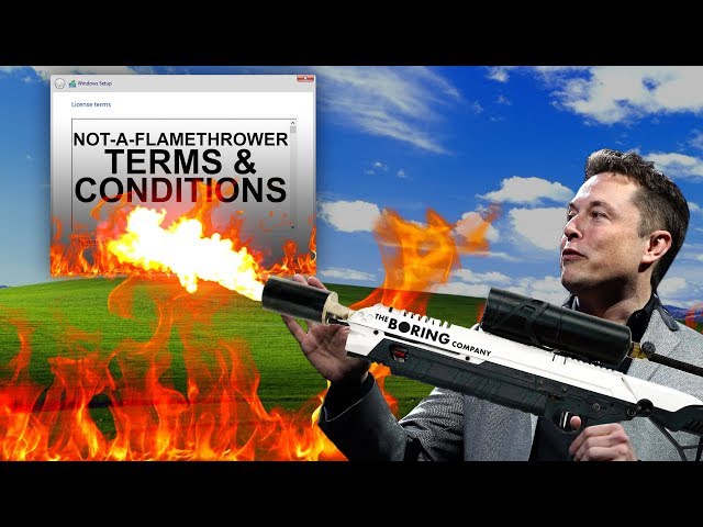 What You Have To Do To Get a Boring Company Flamethrower