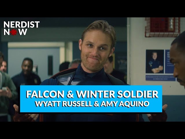 Falcon and Winter Soldier: Wyatt Russell and Amy Aquino Interview (Nerdist Now w/ Hector Navarro)